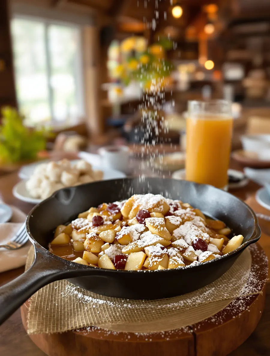 Kaiserschmarren in der Pfanne